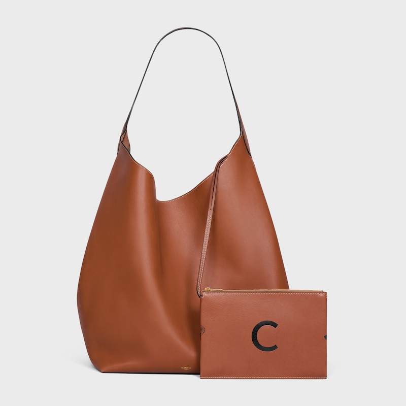 LARGE HOBO IN SUPPLE NATURAL CALFSKIN - TAN - NEW - 1 | CELINE