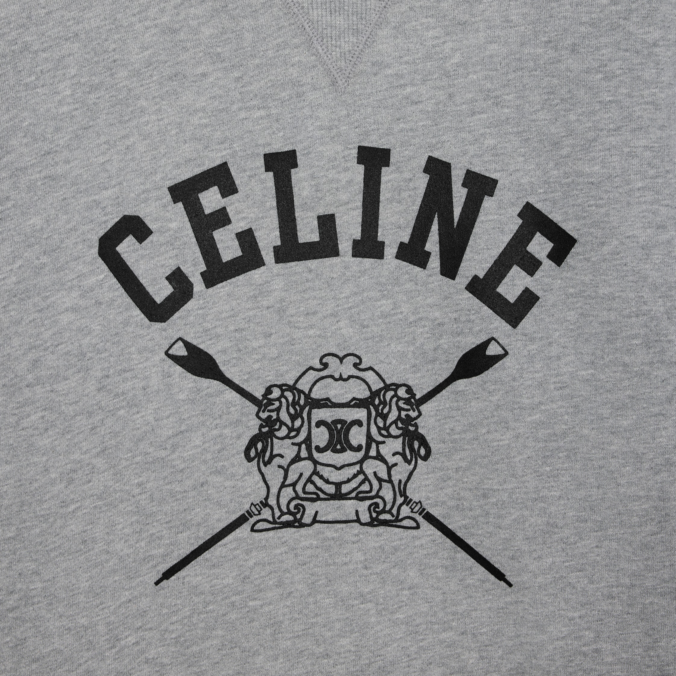 LOOSE BLASON SWEATSHIRT IN COTTON FLEECE - | CELINE