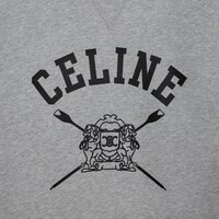 루즈 블라종 스웨트셔츠 - 코튼 플리스 - 그레이 멜란지/블랙 -  - 1 | CELINE