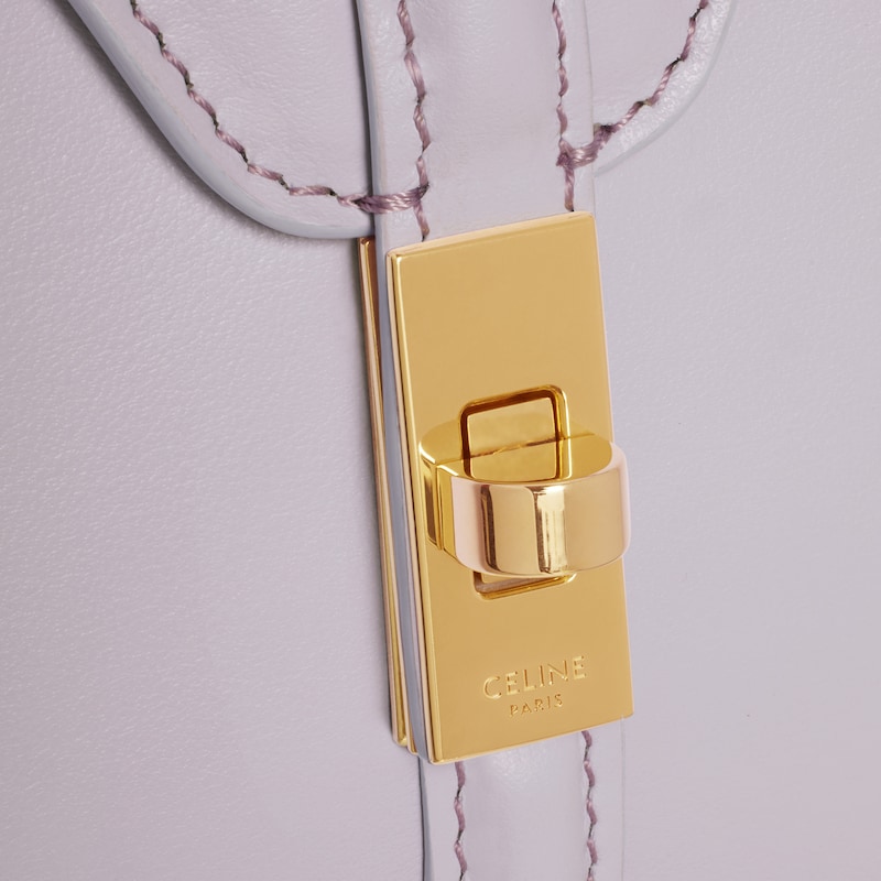 緞面牛皮革迷你型16手袋 - 淡紫色 - 斜挎包 - 1 | CELINE