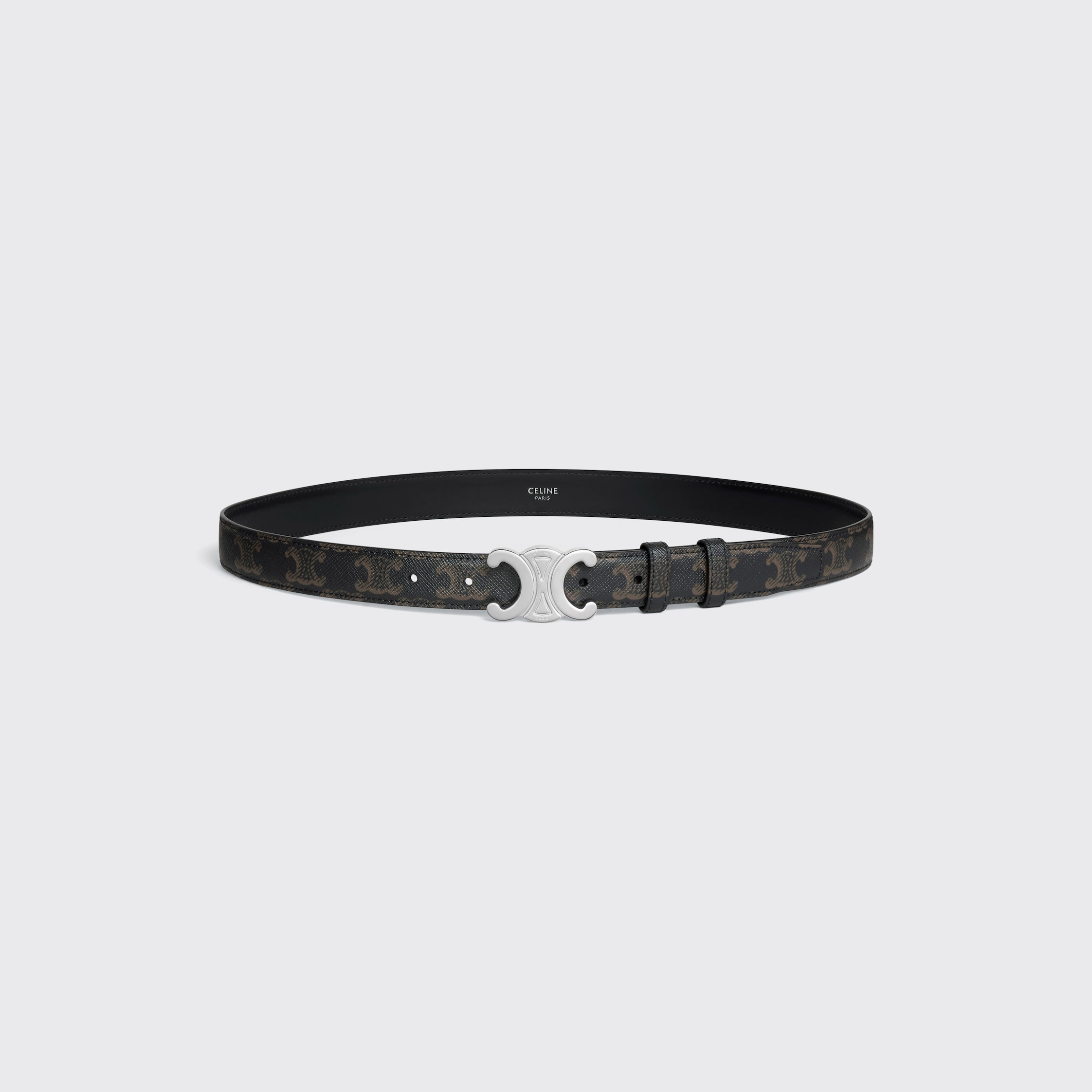 小物 CELINE Canvas Jacquard Logo Belt Black CELINE Canvas Jacquard Logo Belt Black