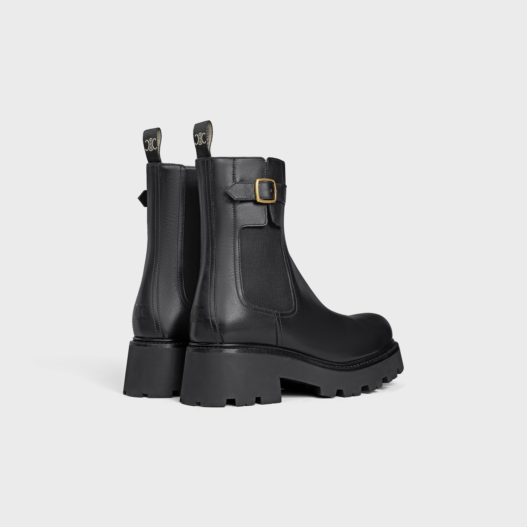 送料込☆CELINEトリオンフ ジップブーツ パテントカーフスキン LES BOTTES CELINE トリオンフ ジップブーツ / パテントカーフ