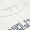 sudadera con capucha celine de felpa de algodón - BLANCO CRUDO/AZUL MARINO -  - 3 | CELINE