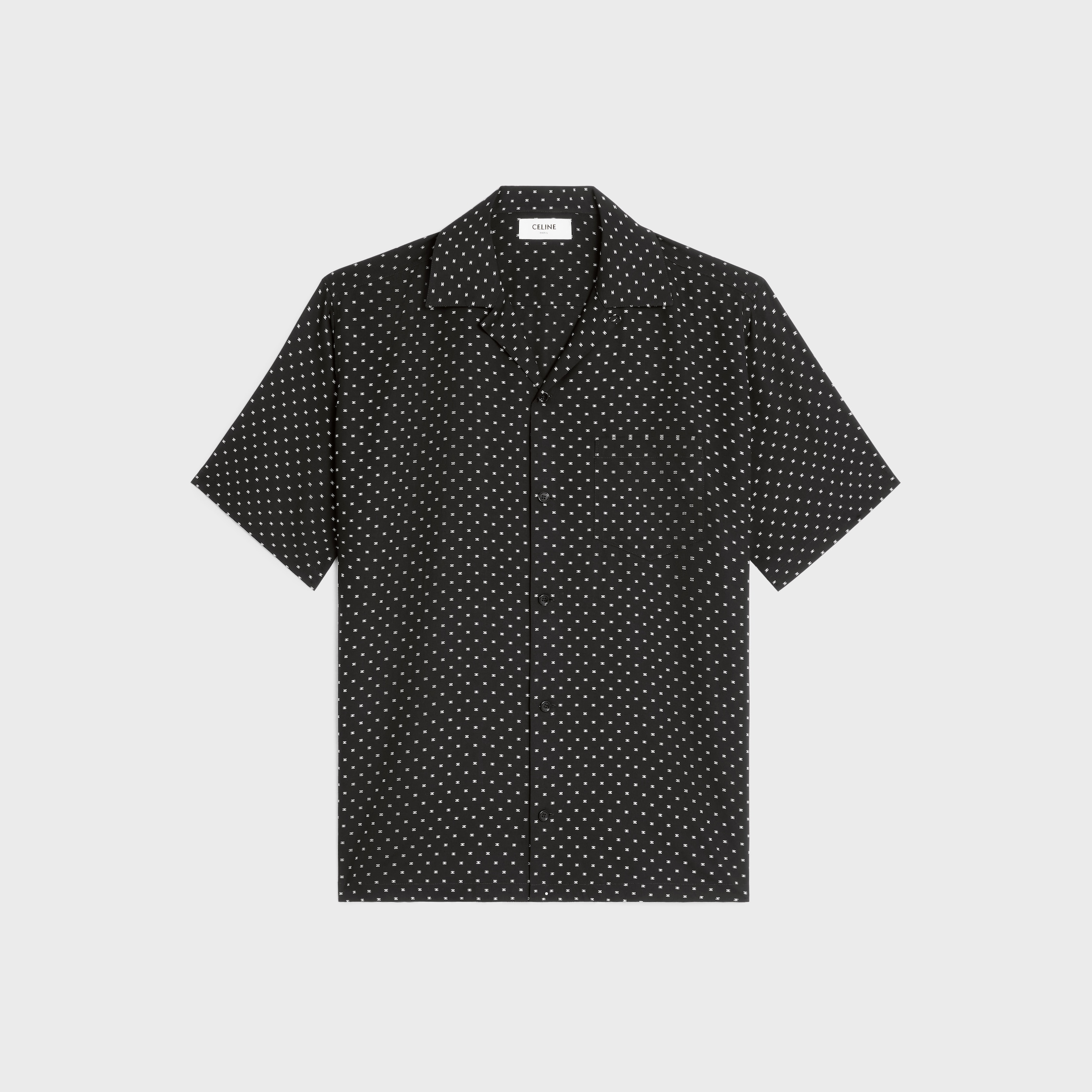 【CELINE HOMME】コットンツイル キルト プリーツ入り ラージ ジップウォレット キュイル トリオンフ / スムースカーフ