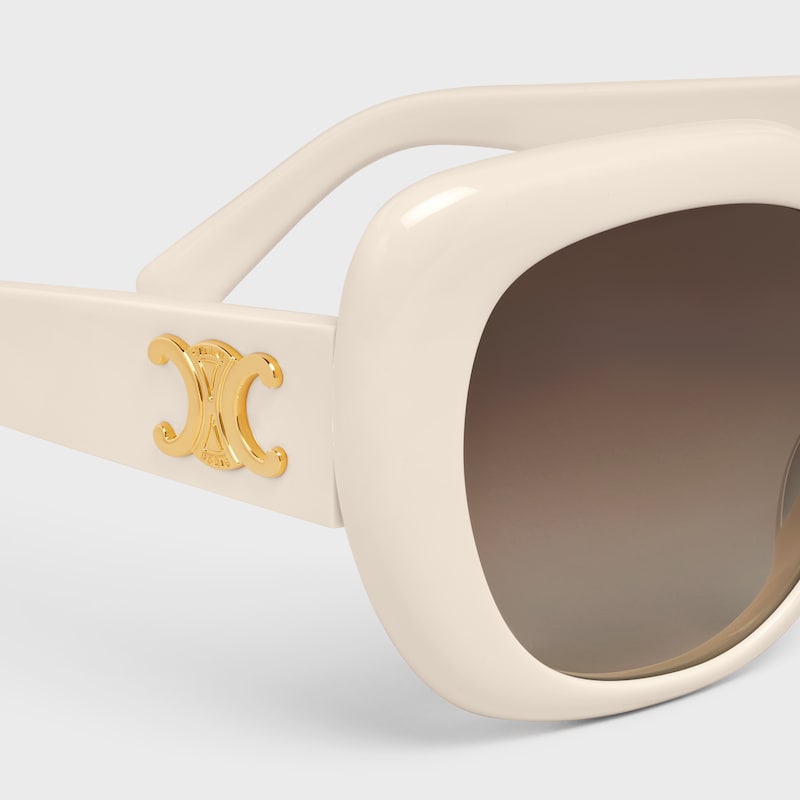 Triomphe 06 Sunglasses in Acetate - IVORY -  - 1 | CELINE