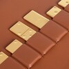 Domino Case in Triomphe Canvas and Lambskin - Tan - HOME - 2 | CELINE