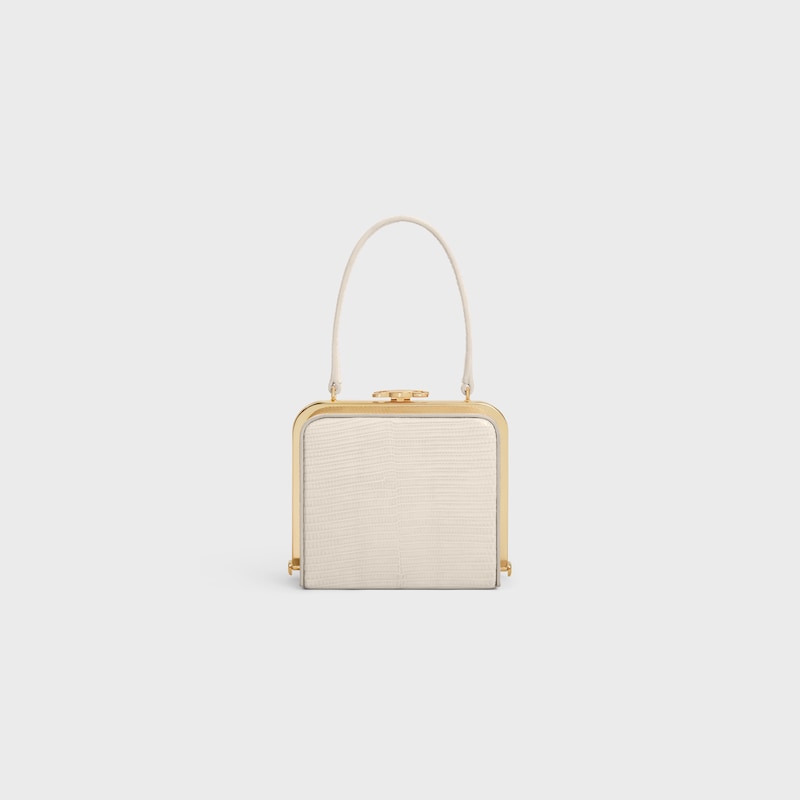 CELINE LANA MINAUDIERE in LIZARD - PALE BEIGE - MORE LINES - 1 | CELINE