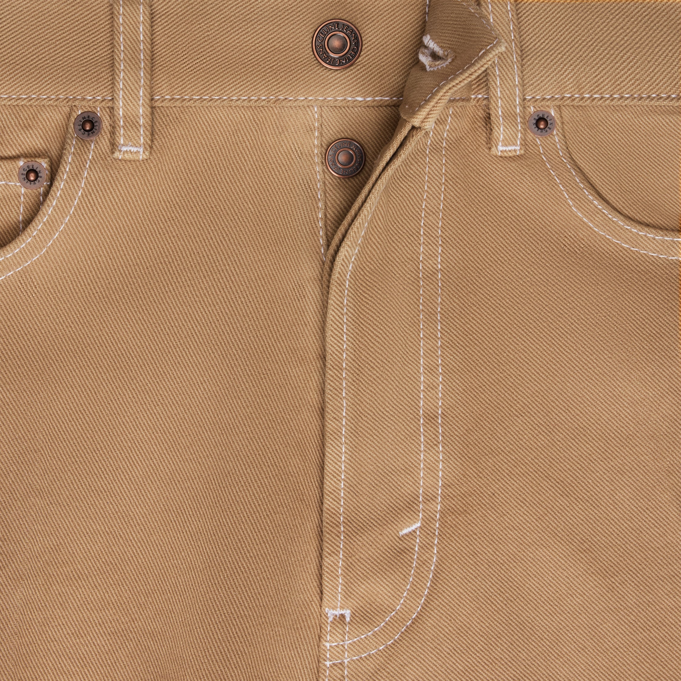 boyfriend jeans 002 IN cotton denim - LATTE LIGHT STONE WASH | CELINE boyfriend jeans 002 IN cotton denim - LATTE LIGHT STONE WASH | CELINE