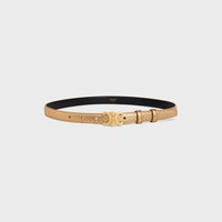 Small 18MM Triomphe Belt in LAMINATED PYTHON - GOLD -  - 1 | CELINE