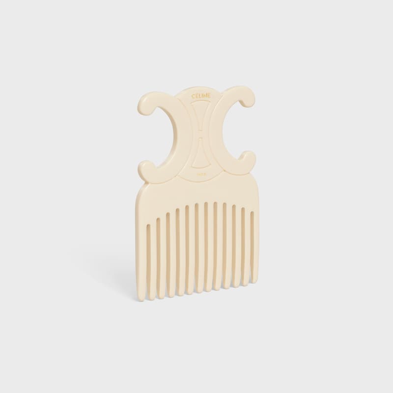 TRIOMPHE HAIR COMB IN ACETATE - IVOIRE - SMALL GIFTS - 1 | CELINE