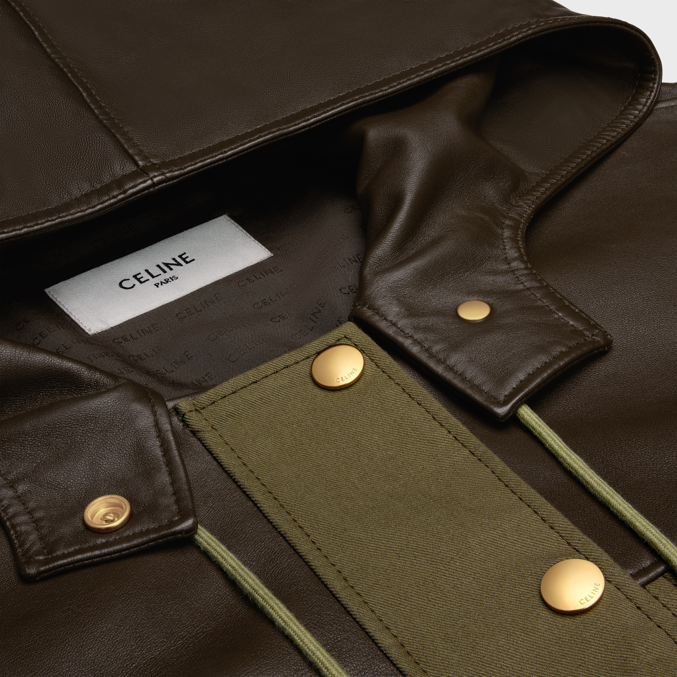 関税込 Celine parka in soft lambskin 2D534583C-15DK_2_SPR25_P1_W.tif