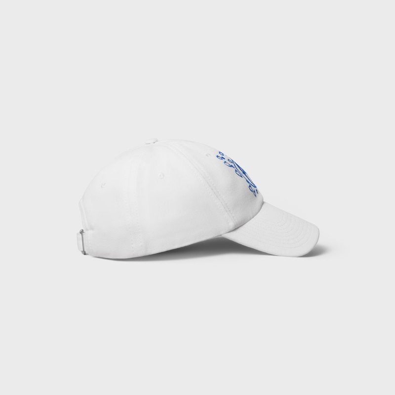 richelieu cap IN cotton twill - WHITE -  - 1 | CELINE