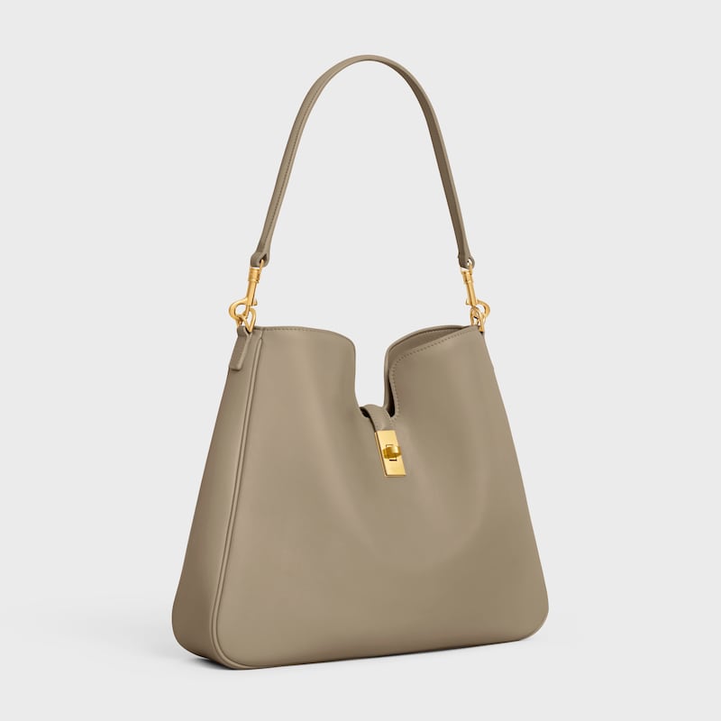 MEDIUM CAMILLE 16 SOFT BAG IN SMOOTH CALFSKIN - MODERN TAUPE - MORE LINES - 1 | CELINE