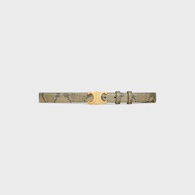 미디엄 25MM 트리옹프 벨트  - 펄리 파이톤 - 내추럴 -  - tileIndex | CELINE