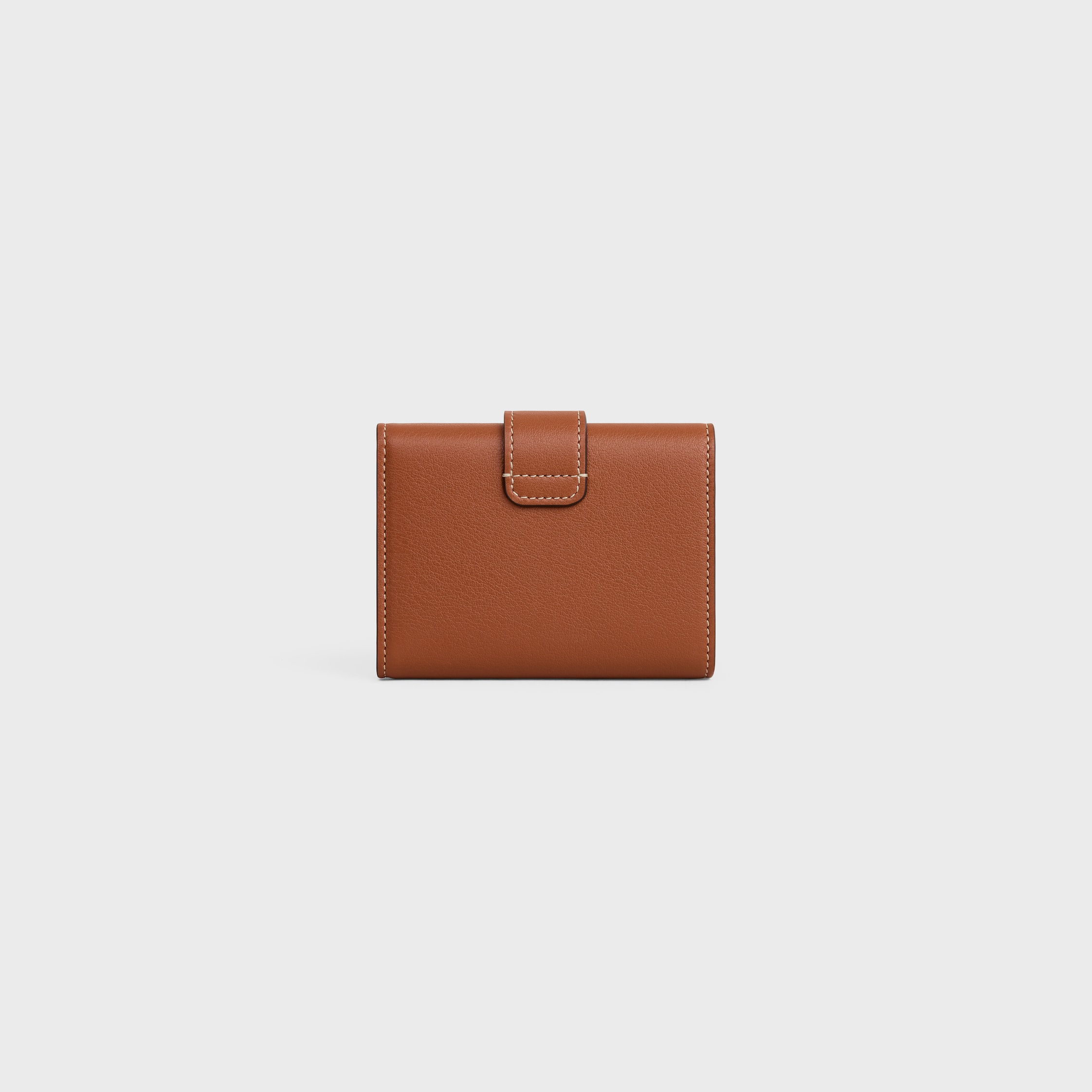 小物 CELINE Fine Strap Wallet FINE STRAP WALLET NINO IN Triomphe Canvas - TAN | CELINE