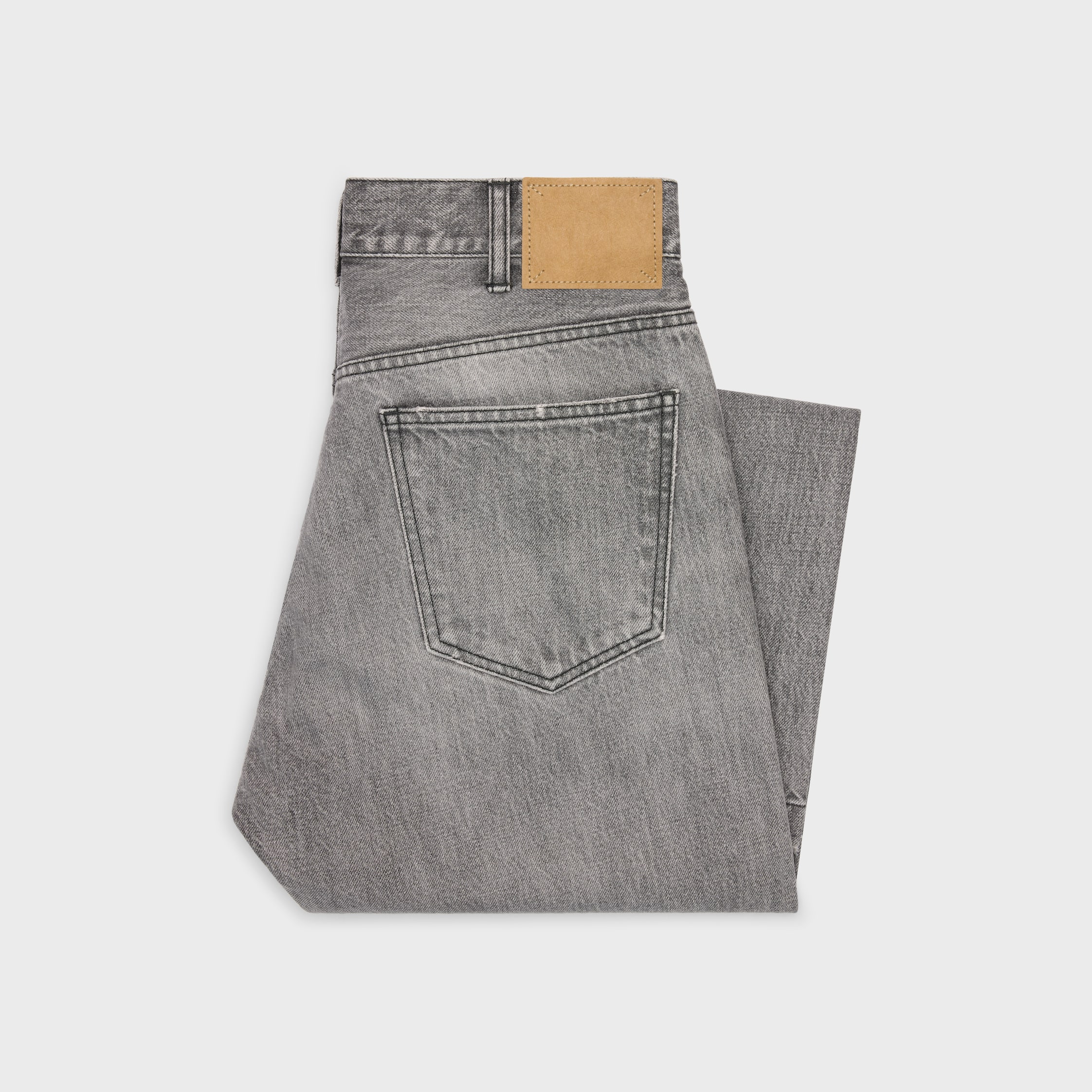 wesley jeans in grey valley wash denim - GREY VALLEY | CELINE