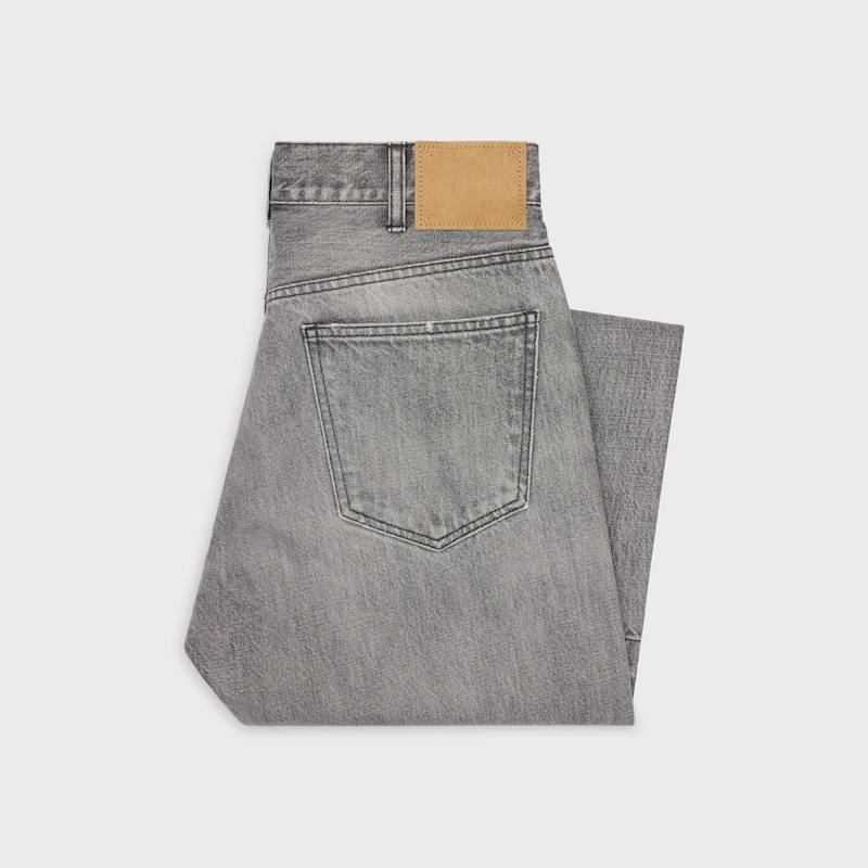 wesley jeans in cotton denim - GREY VALLEY -  - 1 | CELINE