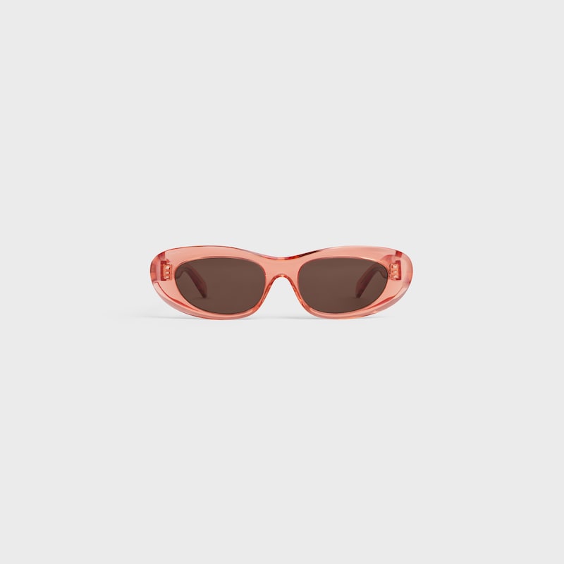 Lunettes de soleil Cat Eye S310 en Acétate - TRANSPARENT CORAL -  - 1 | CELINE