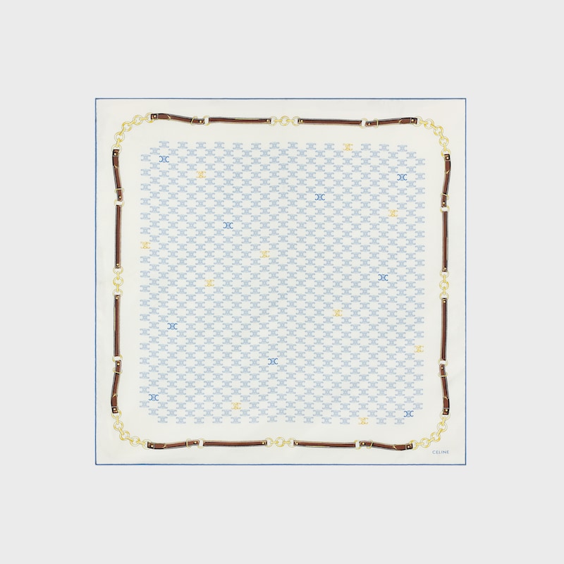 bandana IN heritage silk twill - DENIM -  - 1 | CELINE