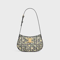 MEDIUM TILLY BAG IN TRIOMPHE CANVAS WITH FLOWER PRINT - MULTICOLOR - NEW - 1 | CELINE