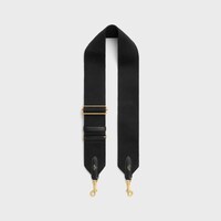 สายผ้าวูลแบบปรับได้ - สีดำ - ชาร์มและแอคเซสเซอรี่ - 1 | CELINE
