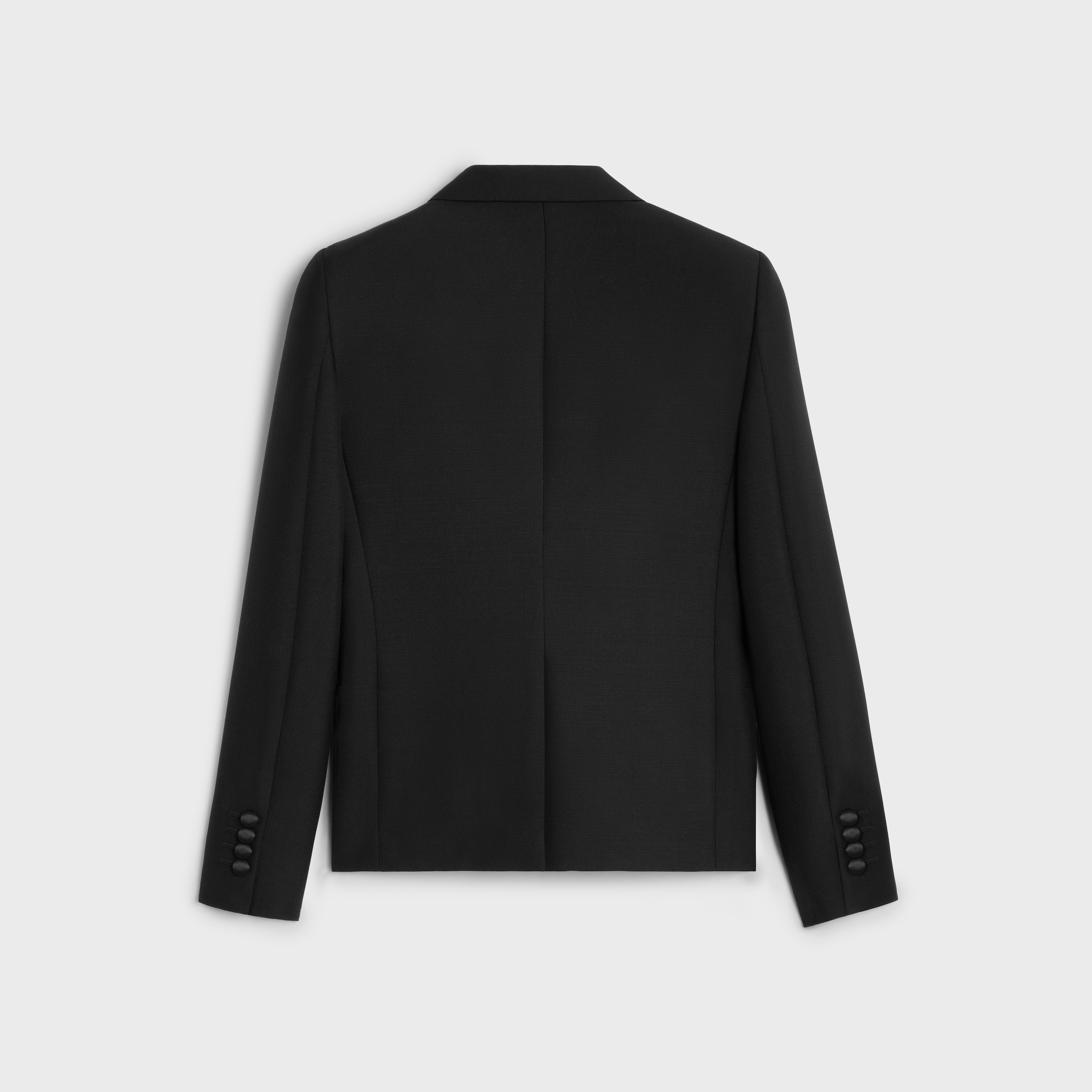 セリーヌ ショートウールジャケット 黒 極美品 CELINE セリーヌ 21AW 2V02E764L 金ボタンラメツイード