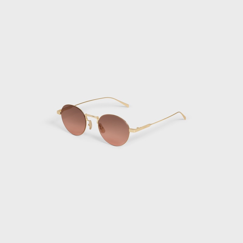 GAFAS DE SOL METAL FRAME 28 DE METAL - DORADO CLARO / ROSA AMARRONADO -  - 1 | CELINE