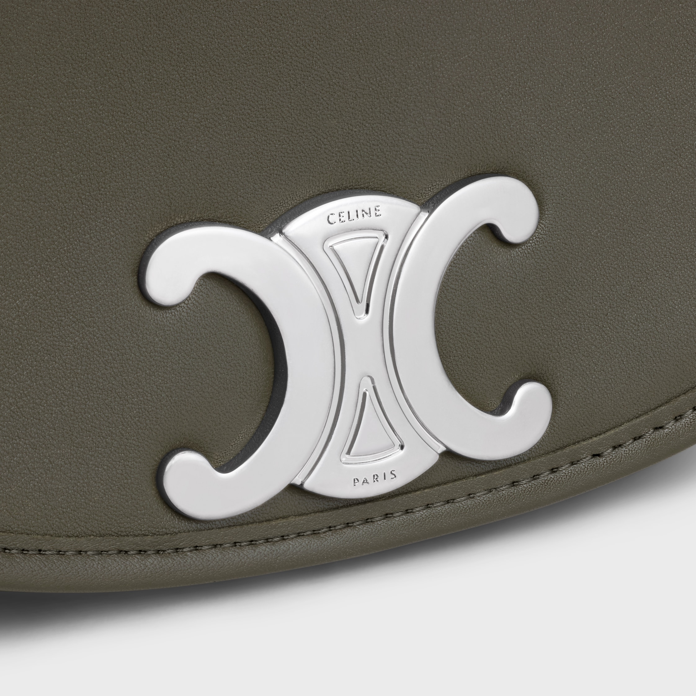 SMALL BESACE STRAP TRIOMPHE IN SUPPLE NATURAL CALFSKIN