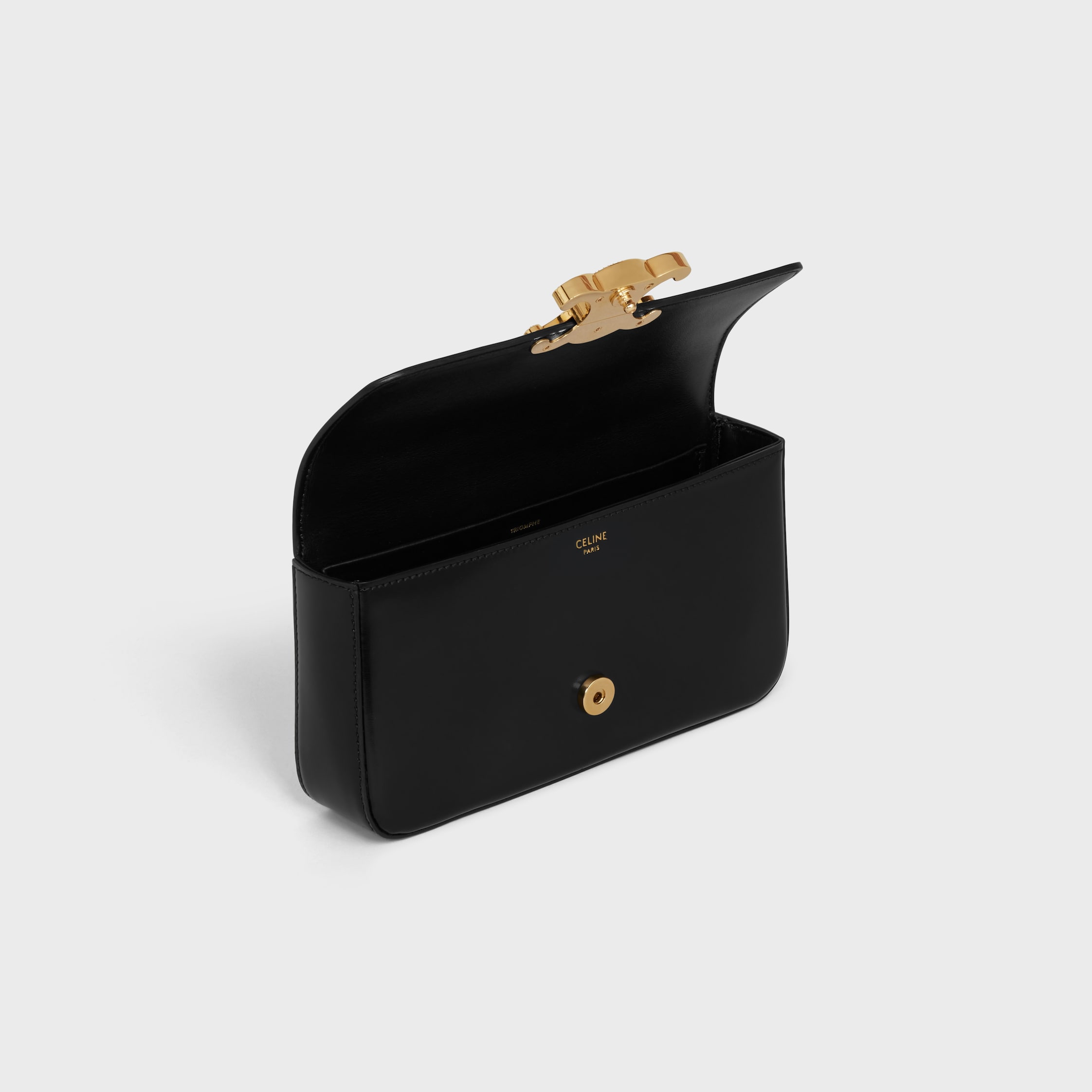 CHAIN SHOULDER BAG CLAUDE WITH STRASS CLOSURE in shiny
