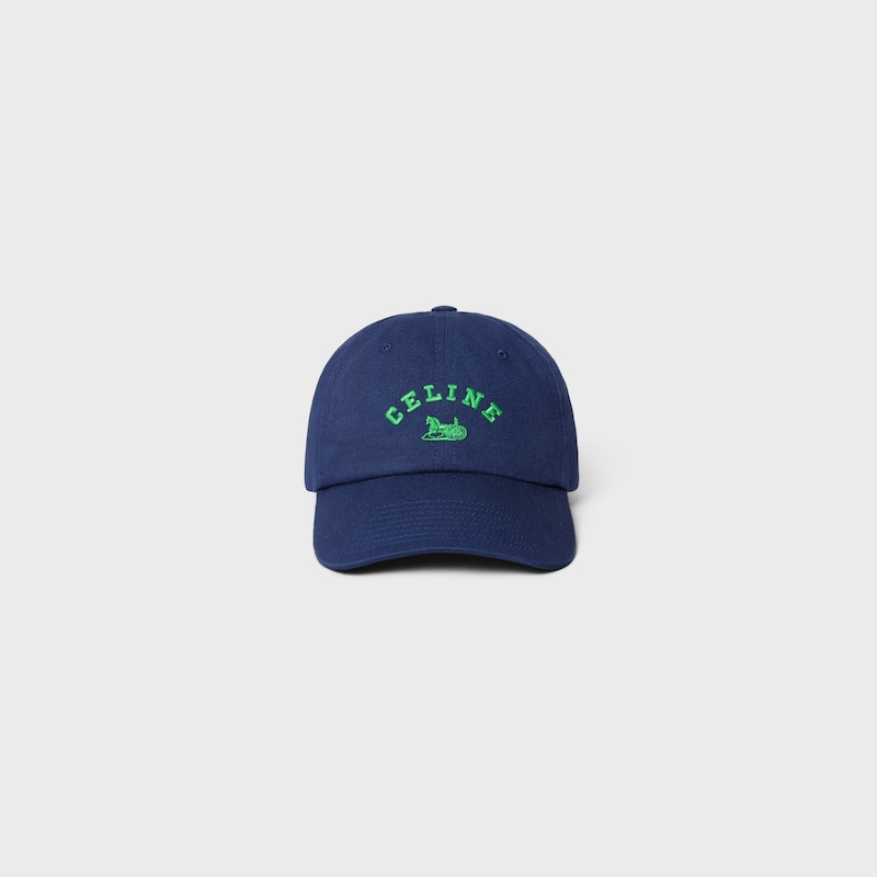 richelieu cap IN light cotton twill - BLU NAVY INTENSO -  - 1 | CELINE
