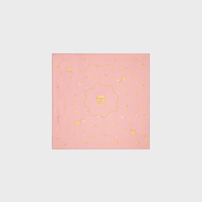 반다나 - 체인 실크 트윌 - 로즈/골드 -  - 1 | CELINE