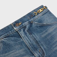 DYLAN FLARED JEANS WITH SIGNATURE IN UNION WASH DENIM - UNION WASH -  - 1 | CELINE