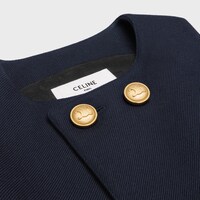 top in double faced wool tricotine - INK -  - 1 | CELINE