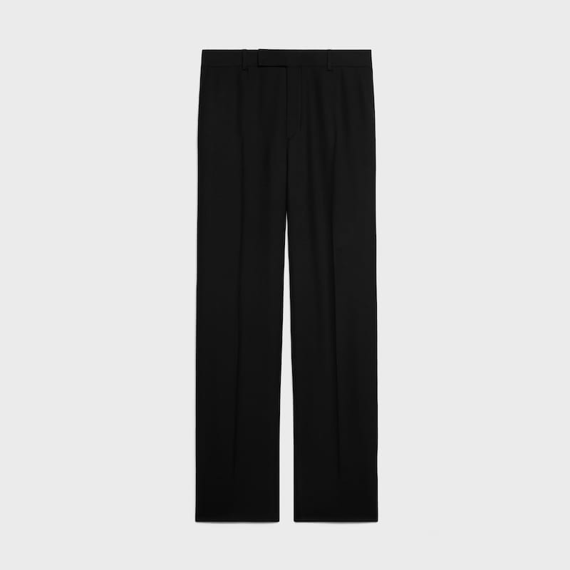 pantalon classique gabardine laine - Noir -  - 1 | CELINE