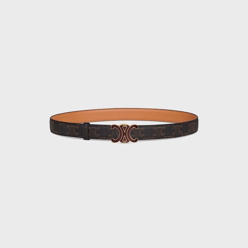 Wendbarer Riemen 25 MM AUS Triomphe Canvas und nat&uuml;rlichem Kalbsleder -  -  - 1 | CELINE