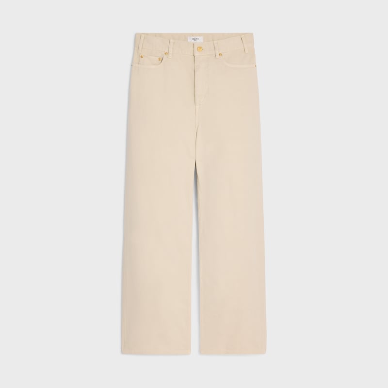 jolene jeans in cotton twill - ALMOND STONE WASH -  - 1 | CELINE