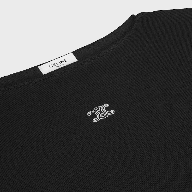 mini dress IN fine wool - BLACK -  - 1 | CELINE