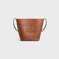 SMALL BUCKET CUIR TRIOMPHE IN Smooth Calfskin - TAN - CUIR TRIOMPHE - 1 | CELINE