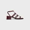 CELINE CLEMENCE MULTI TRIOMPHE SANDAL IN LAMBSKIN - Deep Burgundy -  - 1 | CELINE