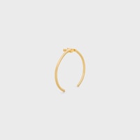 Triomphe Asymmetric Cuff in Brass with Gold Finish - GOLD -  - 2 | CELINE