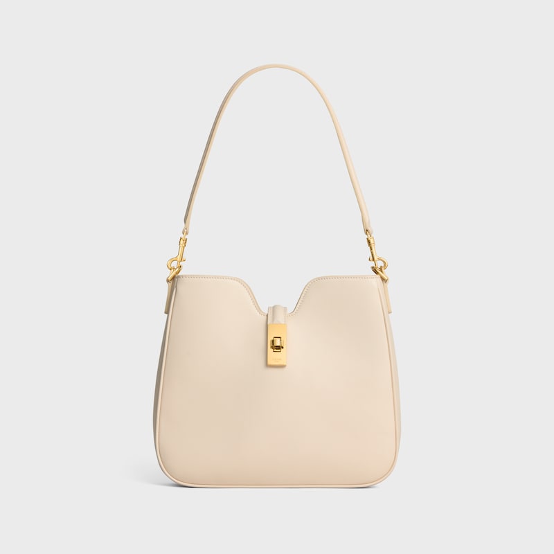 SMALL CAMILLE 16 SOFT BAG IN SMOOTH CALFSKIN - CREAM - MORE LINES - 1 | CELINE