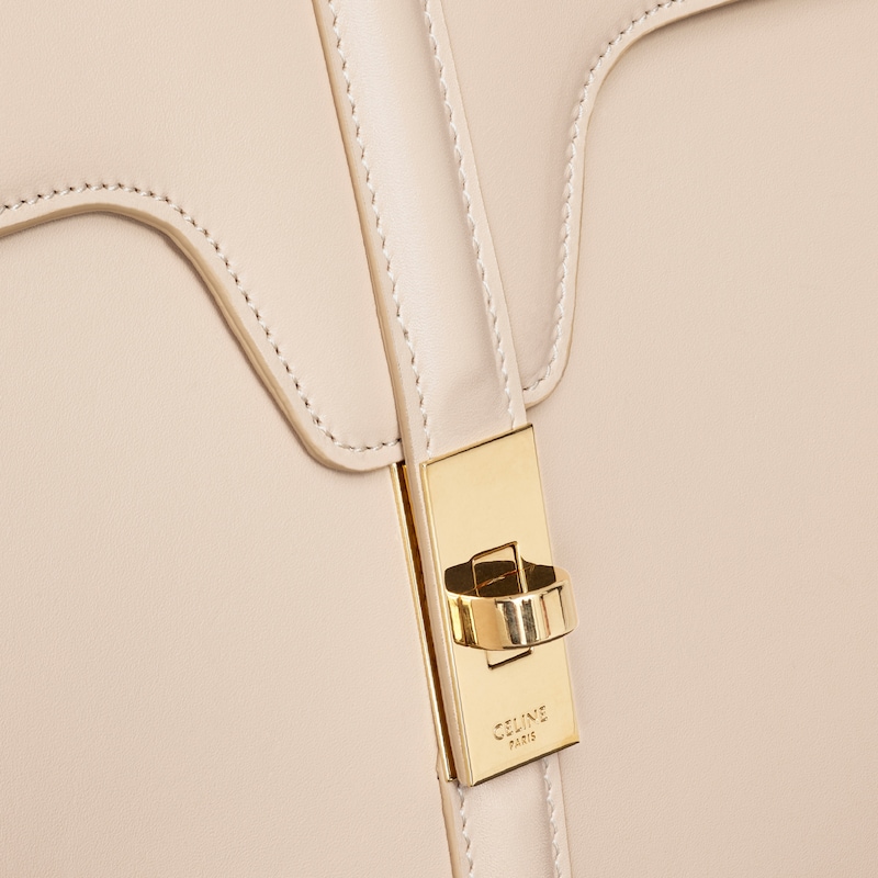 Classique 16 Bag in satinated calfskin - Black - TOP-HANDLE BAGS - 1 | CELINE