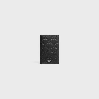 버티컬 카드 지갑 - 트리옹프 엠보싱 카프스킨 - 블랙 - 에센셜 기프트 - tileIndex | CELINE