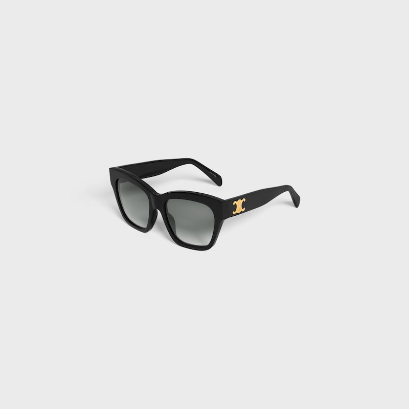Triomphe 09 Sunglasses in Acetate - BLACK -  - 1 | CELINE