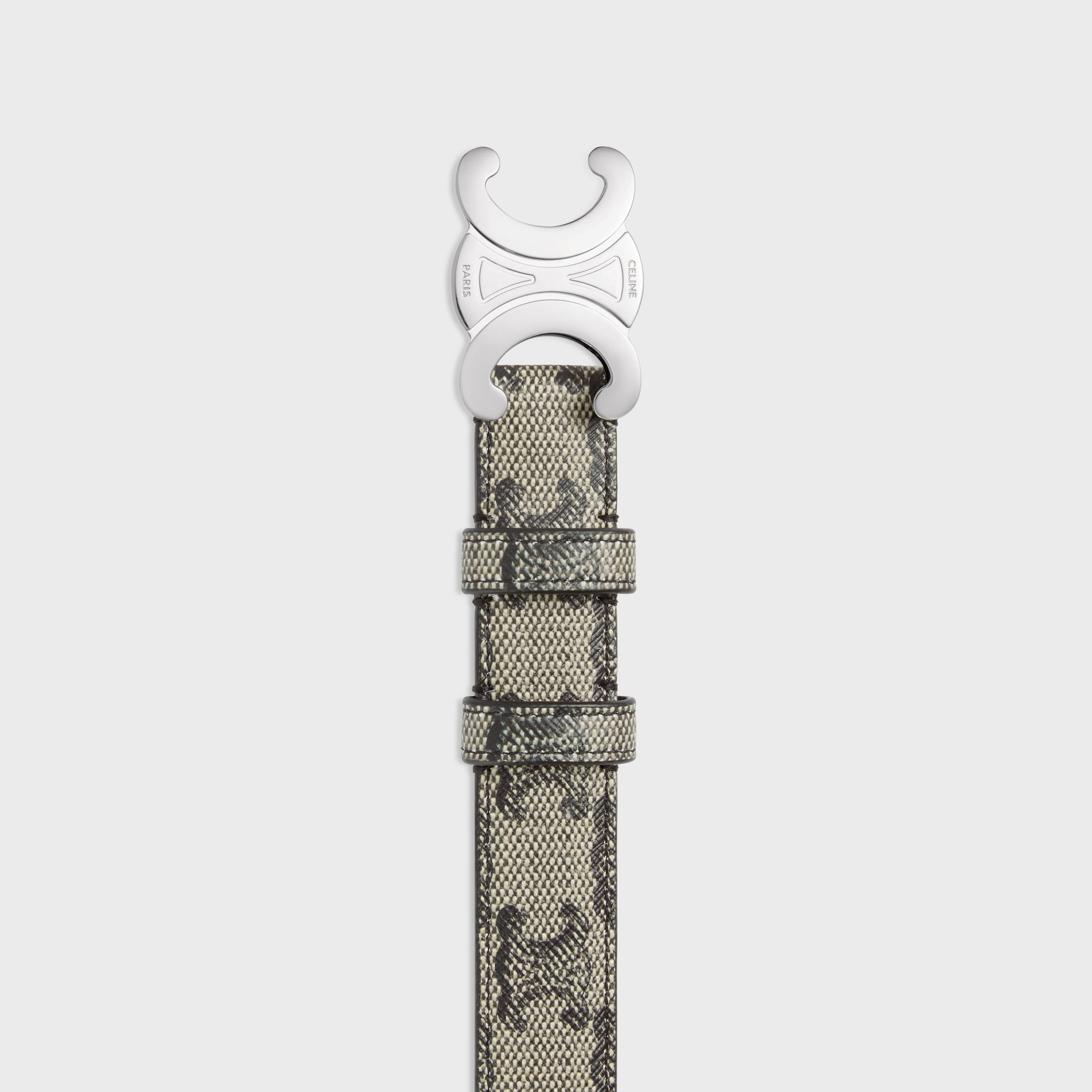 Medium Triomphe Belt in Triomphe canvas - BEIGE | CELINE