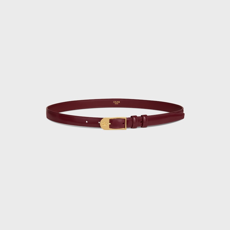 BC-25 18MM BELT IN Taurillon Leather - SYRAH -  - 1 | CELINE