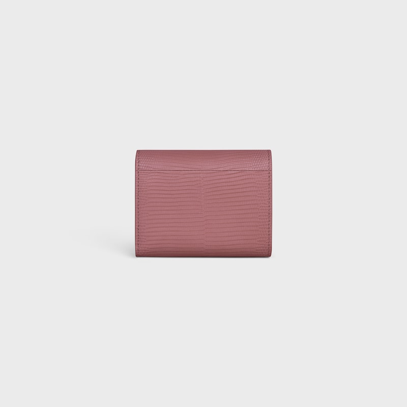 Small Flap Wallet TRIOMPHE in LIZARD - VINTAGE ROSE - GIFT FINDER - 1 | CELINE