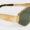 Triomphe Metal 02 Sunglasses in Metal - GOLD / GREEN -  - 2 | CELINE