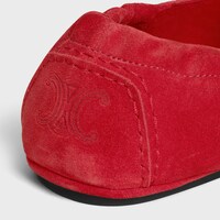 CELINE ADAM Loafer IN SUEDE CALFSKIN - 레드 -  - 1 | CELINE