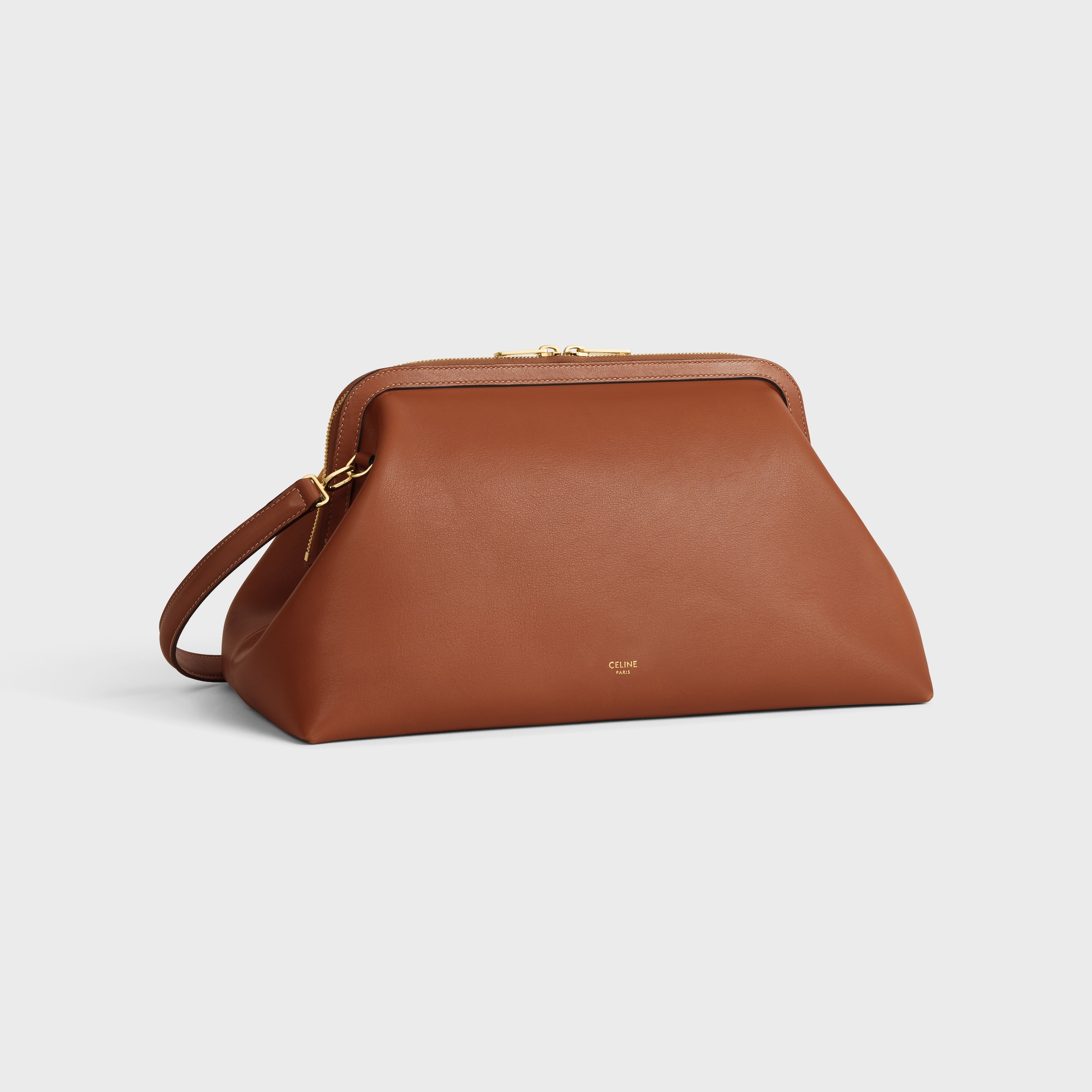 DOCTOR'S POUCH IN SUPPLE NATURAL CALFSKIN - TAN | CELINE